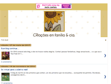 Tablet Screenshot of criacoesemfamilia.com